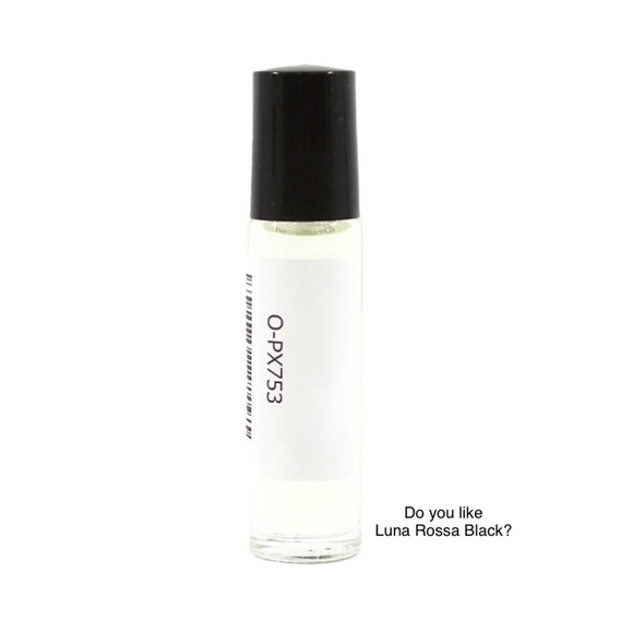Luna Black 1/3 oz Glass Roll-On Bottle Fragrance Oil For Men - Picture 1 of 6
